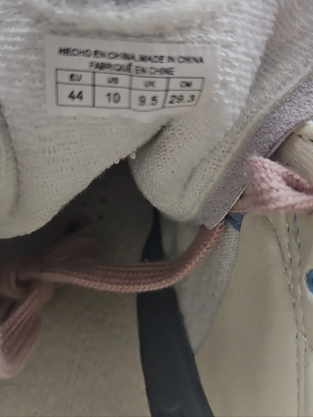Coolway Light Blue Suede Sneakers with Cream Stripes and Pink Laces